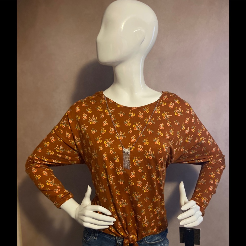 Floral Cross-back Top